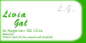 livia gal business card