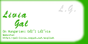 livia gal business card